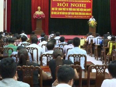 Quán triệt và triển khai thực hiện Nghị quyết Hội nghị lần thứ năm, Ban Chấp hành TW Đảng khóa XII