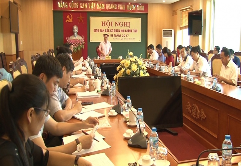 Hội nghị giao ban các cơ quan Nội chính tỉnh Thái Nguyên quý III, năm 2017 hoi nghi giao ban cac co quan noi chinh tinh thai nguyen quy iii nam 2017