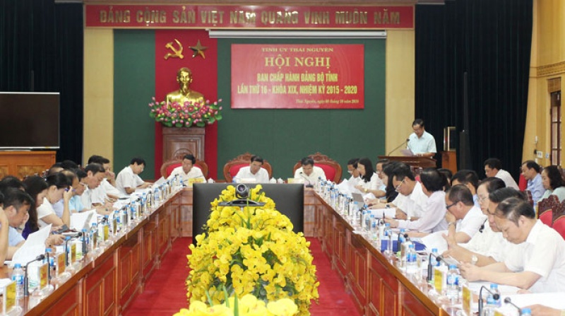 hoi nghi ban chap hanh dang bo tinh thai nguyen lan thu 16 khoa xix nhiem ky 2015 2020