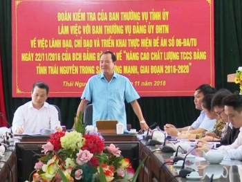 Tỉnh Ủy Thái Nguyên kiểm tra việc triển khai thực hiện Đề án số 06