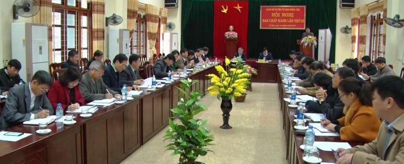 hoi nghi lan thu 12 ban chap hanh dang bo huyen vo nhai khoa xxi