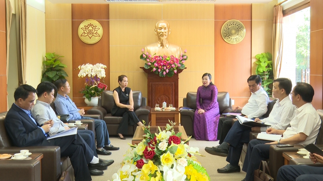 Đồng chí Bí thư Tỉnh ủy tiếp và làm việc với nhà đầu tư