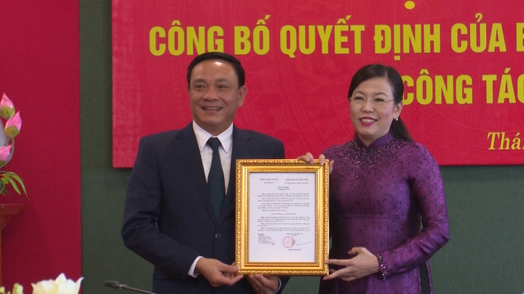 Công bố quyết định của Ban Thường vụ Tỉnh ủy về công tác cán bộ