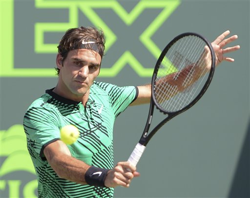 miami open federer loai del potro wawrinka thang nhanh