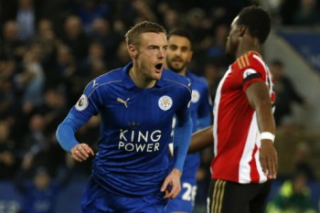 Vardy tiếp tục ghi bàn, Leicester thắng sáu trận liên tiếp