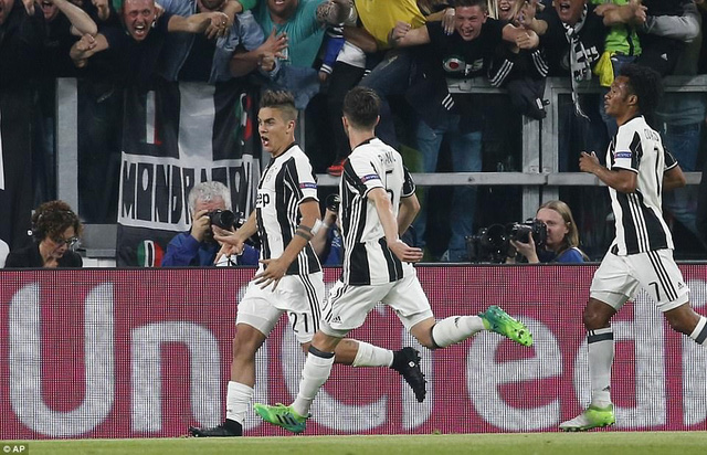 juventus 3 0 barcelona cu dup cua dybala