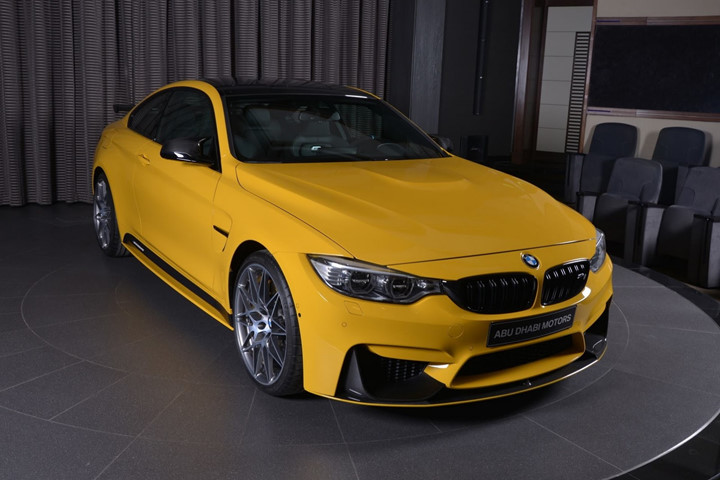 an tuong voi bmw m4 coupe speed yellow mau vang tuyet dep