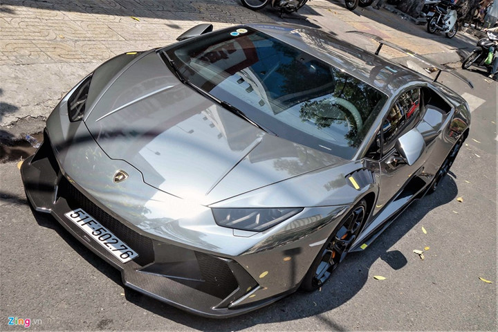 lamborghini huracan do body va dan chrome o sai gon