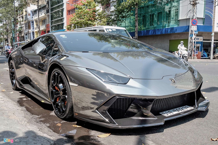 lamborghini huracan do body va dan chrome o sai gon