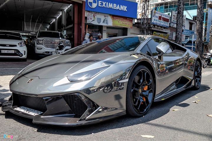 lamborghini huracan do body va dan chrome o sai gon