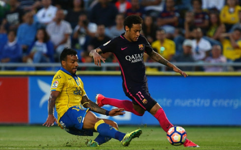 neymar lap hat trick barca de bep las palmas