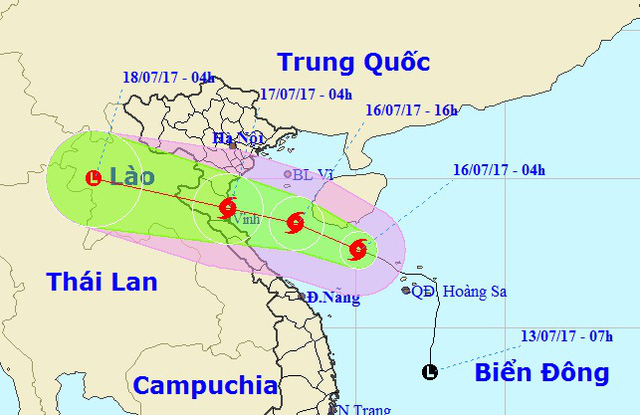 bao manh len cap 9 mua to o bac bo va bac trung bo