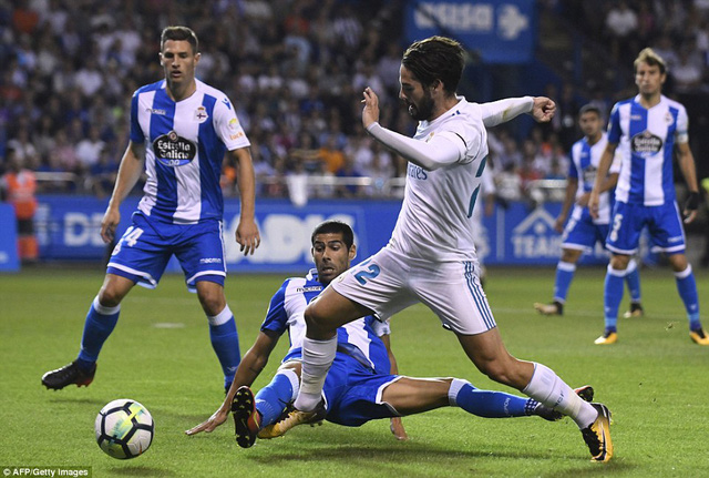 deportivo 0 3 real madrid gareth bale ghi ban