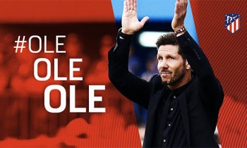 Diego Simeone ở lại Atletico đến năm 2020