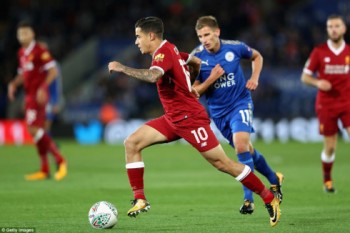 Gục ngã trước Leicester, Liverpool bị loại khỏi League Cup