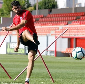 Diego Costa trở lại tập luyện cùng Atletico