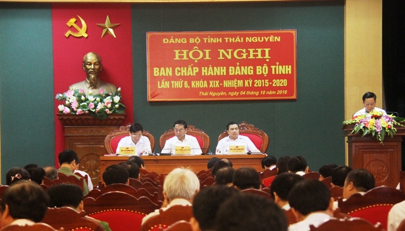 hoi nghi ban chap hanh dang bo tinh thai nguyen lan thu 6 khoa xix