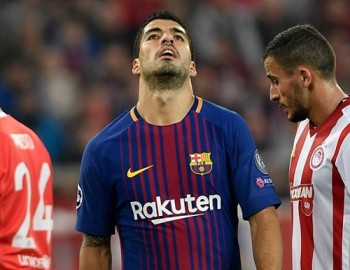 Hiệu suất ghi bàn của Suarez thấp kỷ lục