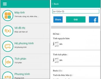 Ứng dụng giải toán cực hữu ích dành cho học sinh, sinh viên của người Việt