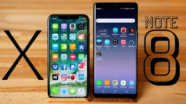 nho iphone x va galaxy note8 gia smartphone trung binh trong nam 2017 cao ky luc