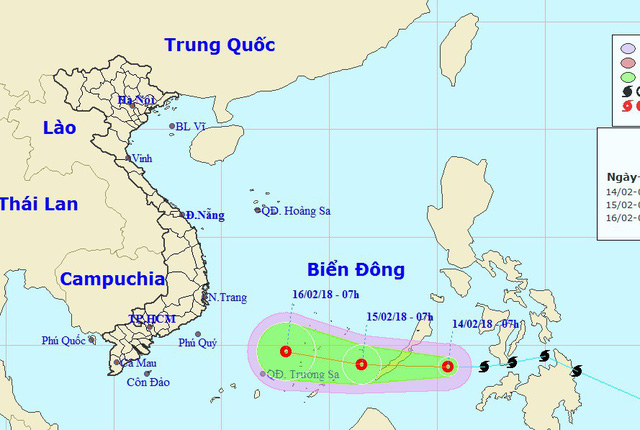 Bão Sanba đã suy yếu thành áp thấp nhiệt đới