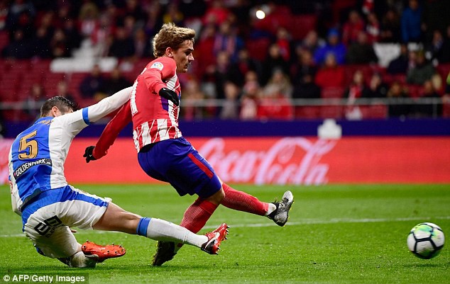 griezmann ghi 4 ban atletico chi con kem barcelona 4 diem