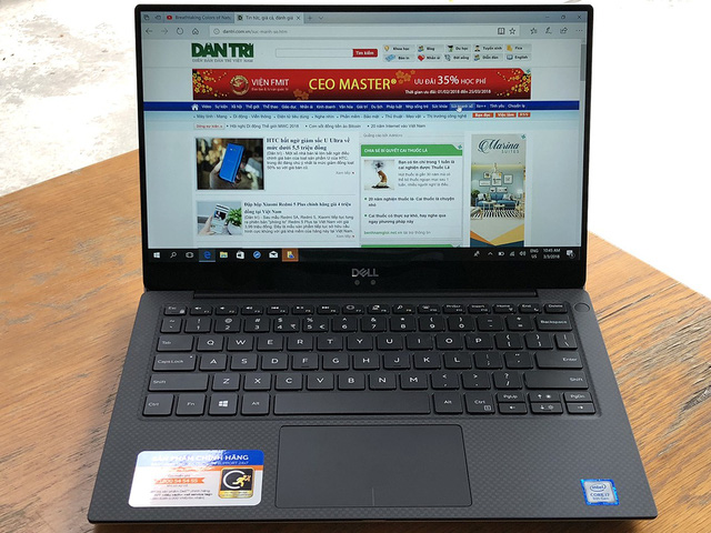 dell chinh thuc ban mau laptop xps 13 2018 tai viet nam gia 45 trieu dong