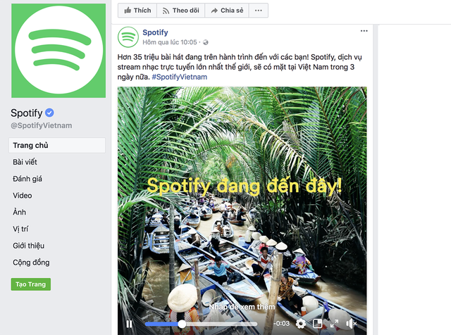 ga khong lo am nhac truc tuyen spotify chinh thuc ve viet nam