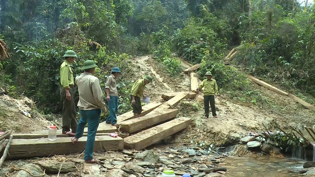 can canh hien truong phat hien vu pha rung nghiem trong o quang binh