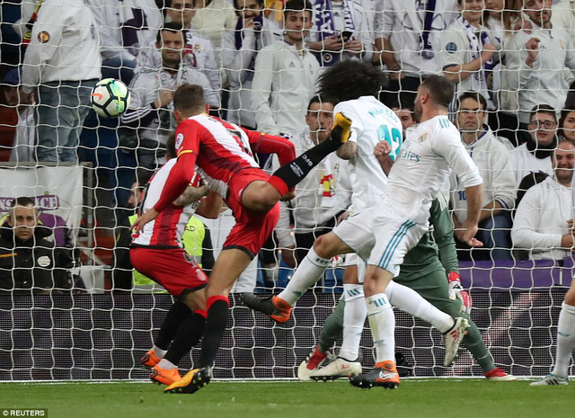 real madrid 6 3 girona cronaldo ghi 4 ban