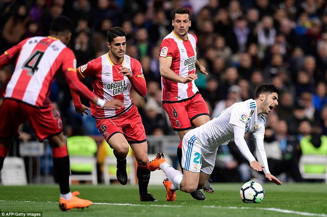 real madrid 6 3 girona cronaldo ghi 4 ban