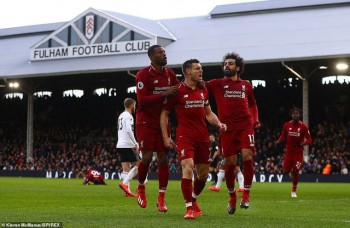 Liverpool vượt mặt Man City vươn lên dẫn đầu Premier League