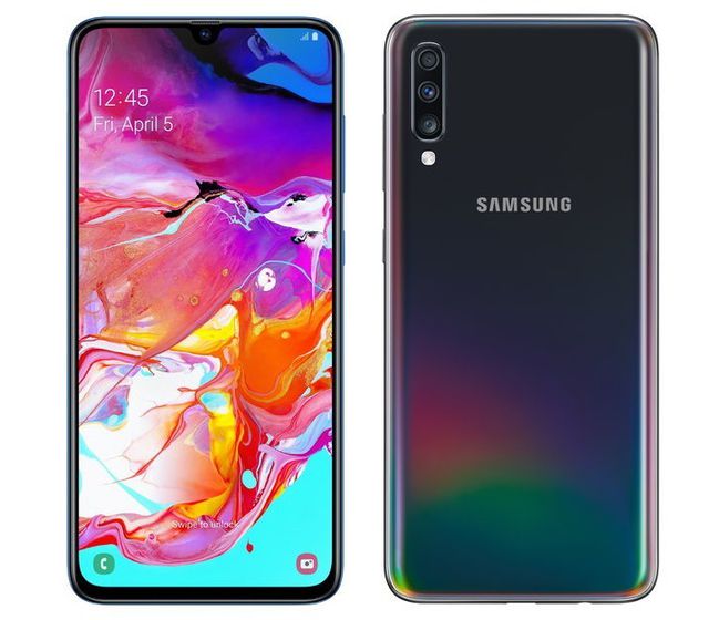 galaxy a70 chinh thuc trinh lang voi cam bien van tay duoi man hinh 4 camera