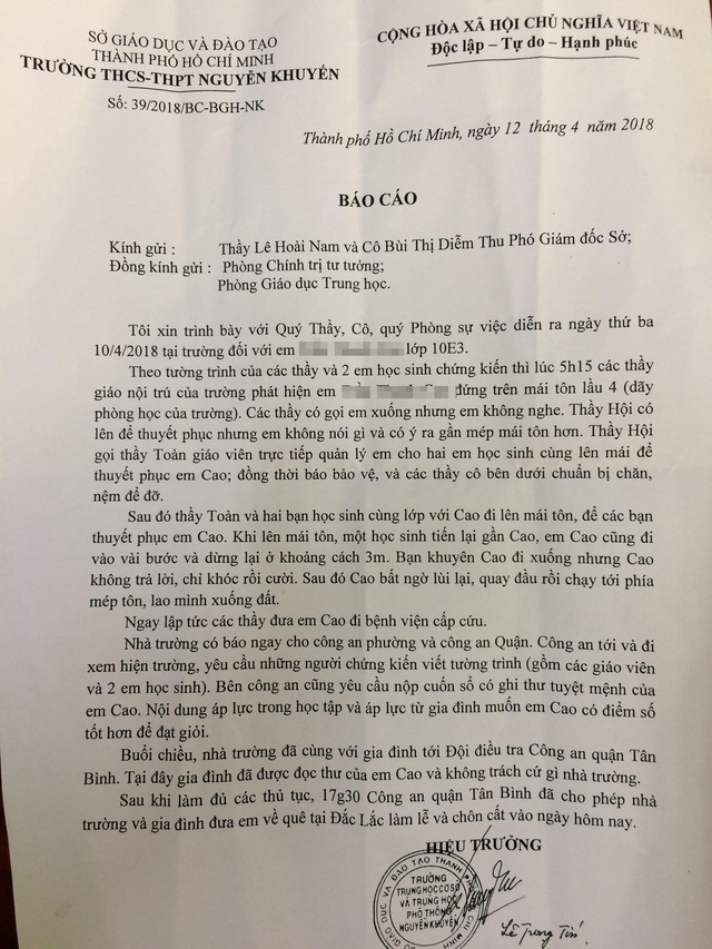 hieu truong truong nguyen khuyen hoc sinh tu van dat diem trung binh 89