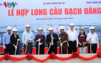 Chủ tịch Quốc hội dự Lễ hợp long cầu Bạch Đằng trị giá 7.300 tỷ đồng