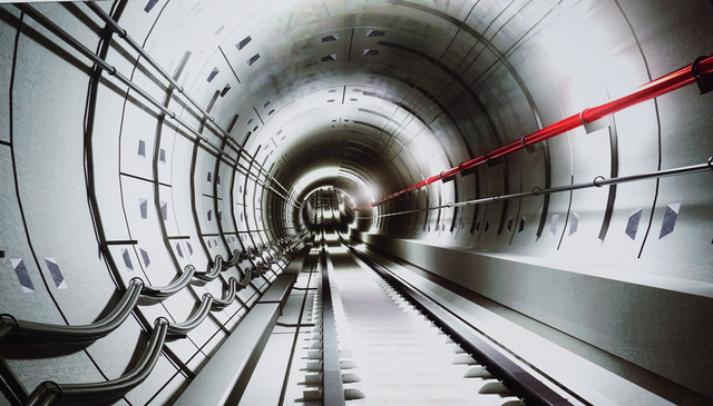 Mũi khoan đầu tiên của robot “quái vật” 300 tấn dưới lòng Sài Gòn mui khoan dau tien cua robot quai vat 300 tan duoi long sai gon