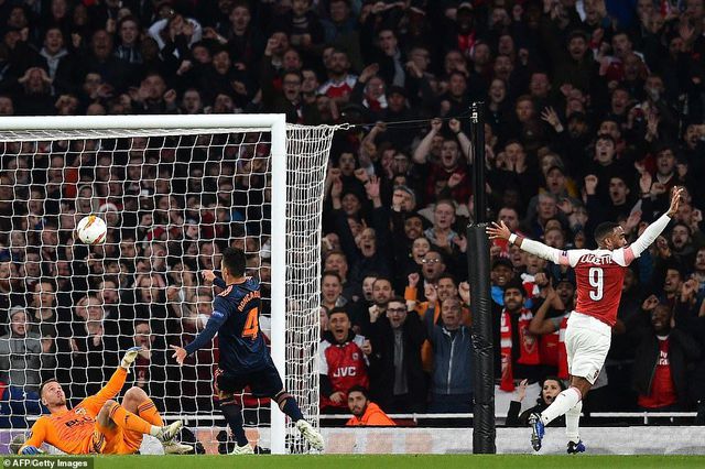 arsenal 3 1 valencia cu dup cua lacazette