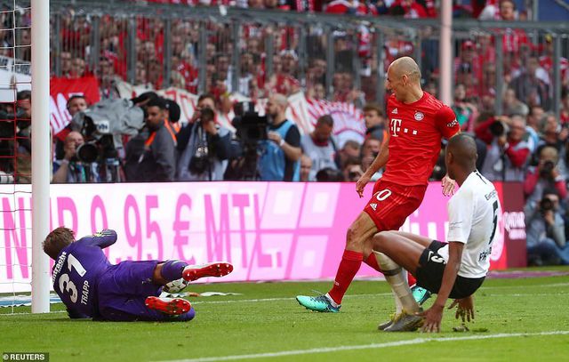 robben va ribery lap cong bayern munich vo dich bundesliga lan thu 29