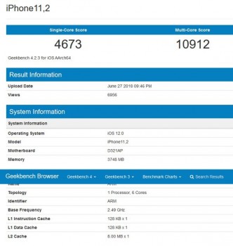 Lộ cấu hình iPhone mới: dùng chip 6 lõi, RAM 4GB
