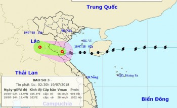 Bão số 3 đã vào đất liền, nhiều nơi có mưa rất to