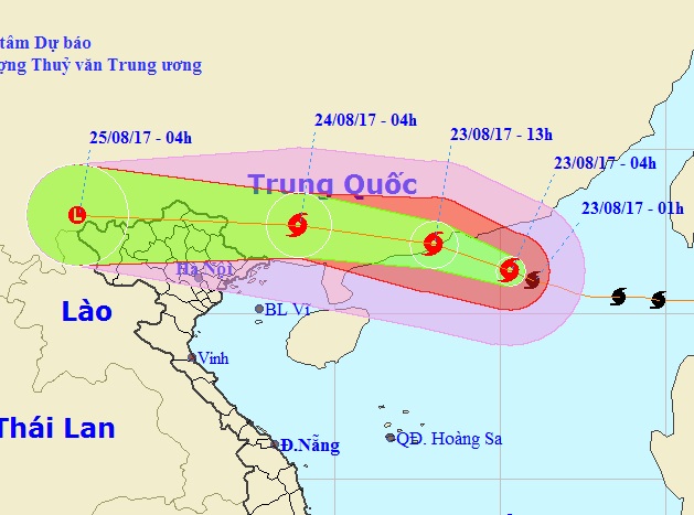 Bắc Bộ mưa to suốt 3 ngày do ảnh hưởng bão số 6