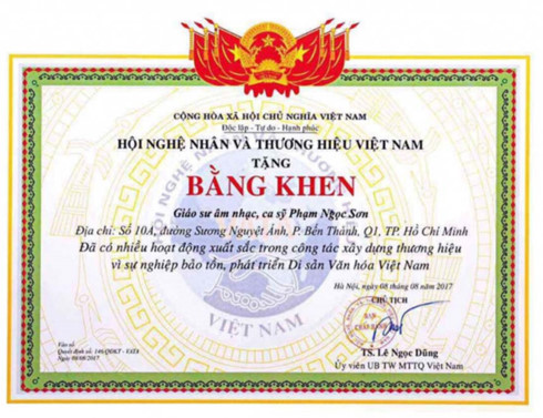 Sẽ thu hồi bằng khen nếu Ngọc Sơn không chứng minh được mình là Giáo sư