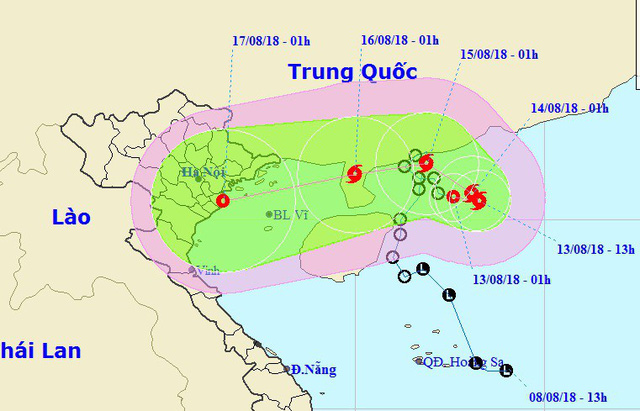 Áp thấp nhiệt đới khả năng mạnh thành bão, miền Bắc mưa to kéo dài