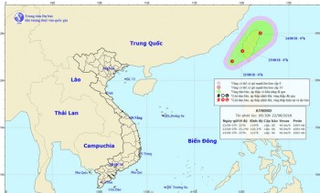 Xuất hiện áp thấp nhiệt đới trên Biển Đông