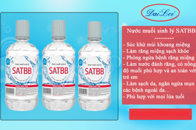 Thu hồi trên toàn quốc lô nước muối sinh lý không đạt chất lượng của công ty Đại Lợi