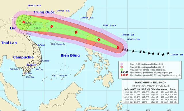 thong tin moi ve sieu bao mangkhut