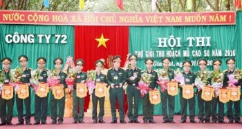 Công ty 72 (Binh đoàn 15): Khai mạc Hội thi thợ giỏi thu hoạch mủ cao su năm 2016