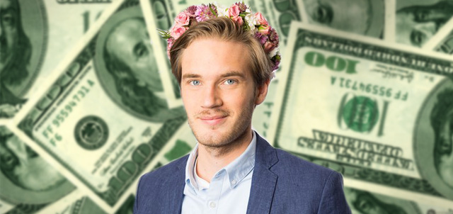 pewdiepie kiem duoc hon 340 ty vnd trong nam 2016 tu youtube