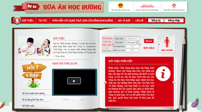 bua an hoc duong da co bo thuc don chuan