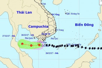 Bão số 16 đã suy yếu thành áp thấp nhiệt đới